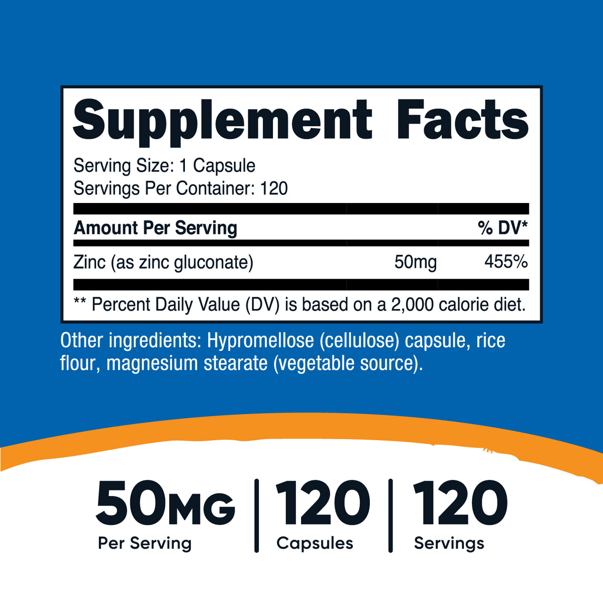Nutricost Zinc Gluconate Capsules - Image 3