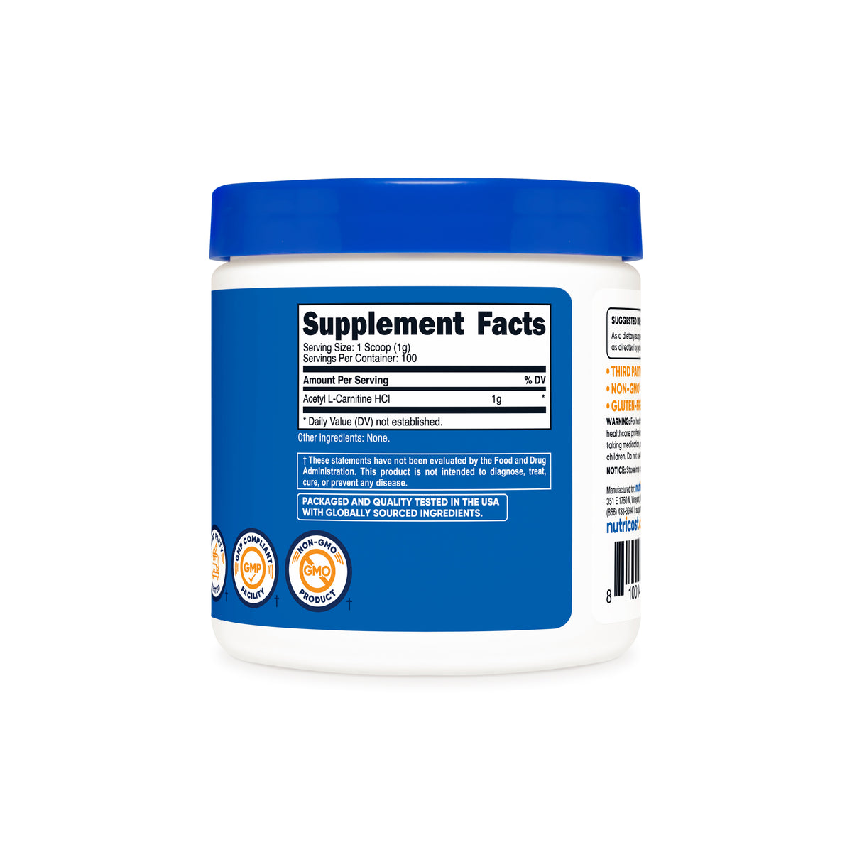 Nutricost Acetyl L-Carnitine Powder Nutricost Acetyl L-Carnitine Powder