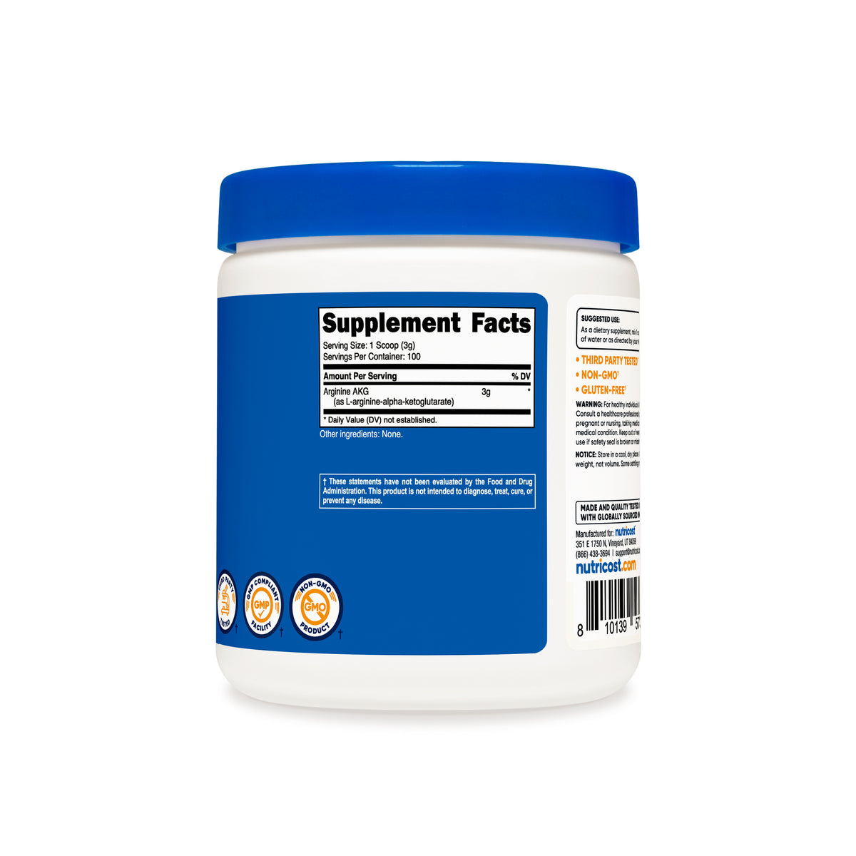 Nutricost Arginine AKG Powder - Image 3