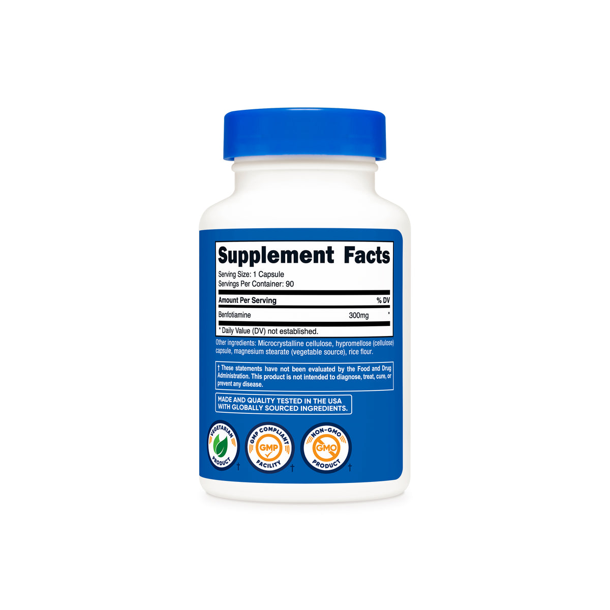 Nutricost Benfotiamine (300 MG) (90 Caps) - Image 3