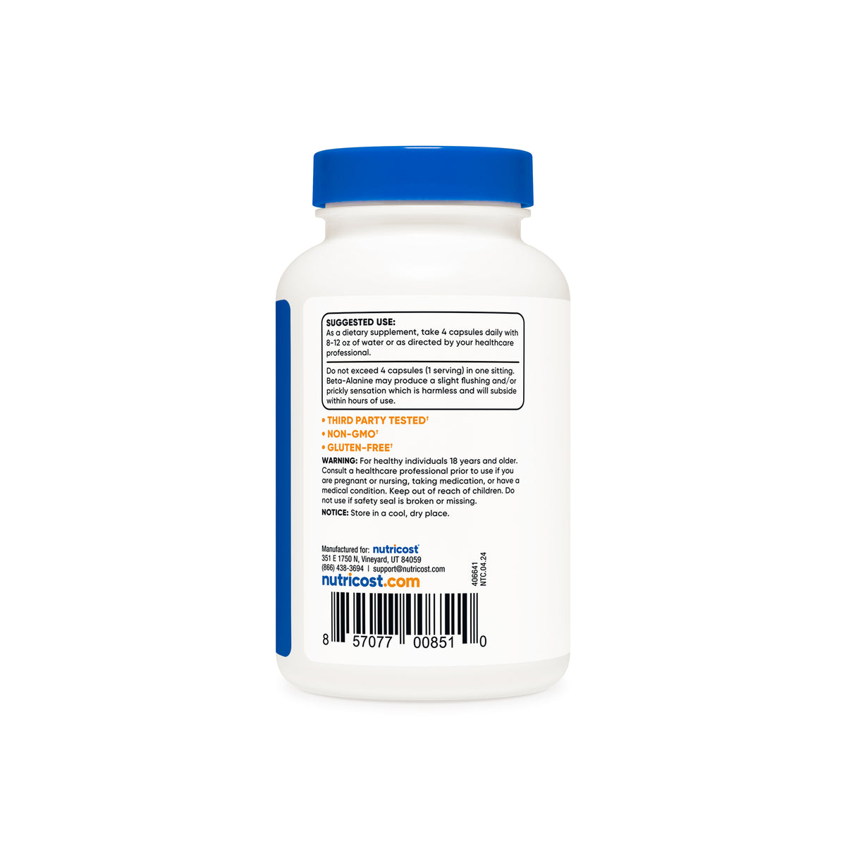 Nutricost Beta-Alanine Capsules - Image 4
