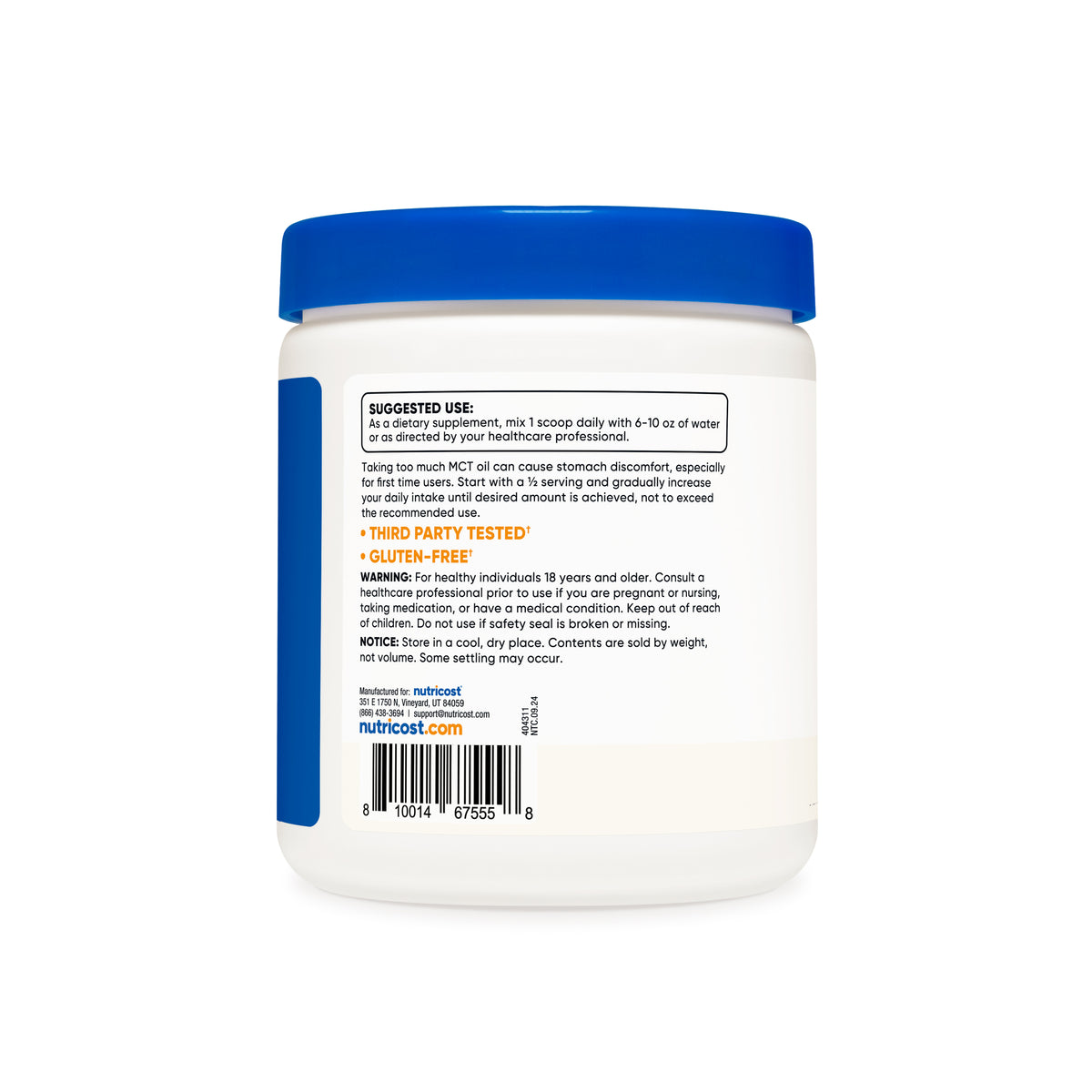 Nutricost C8 MCT Oil Powder - Image 4