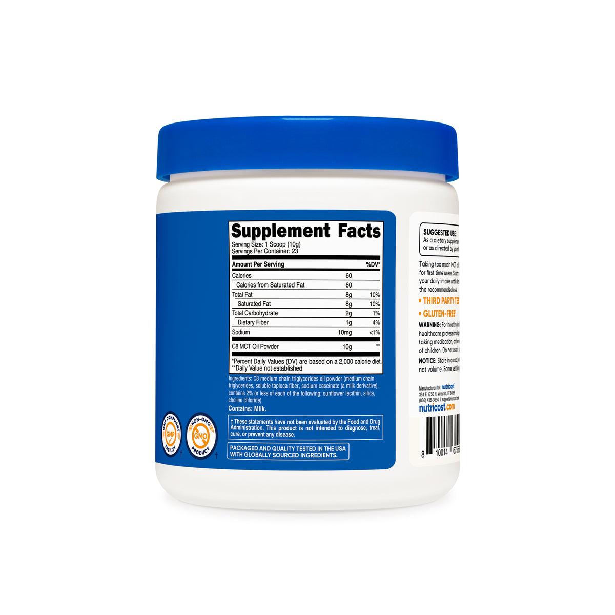 Nutricost C8 MCT Oil Powder - Image 3