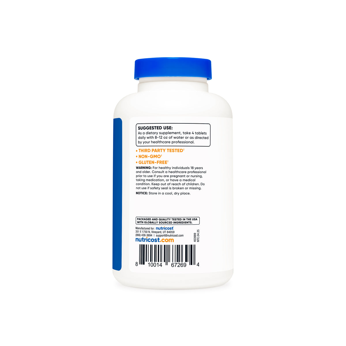 Nutricost Calcium & Magnesium Carbonate Tablets - Image 4