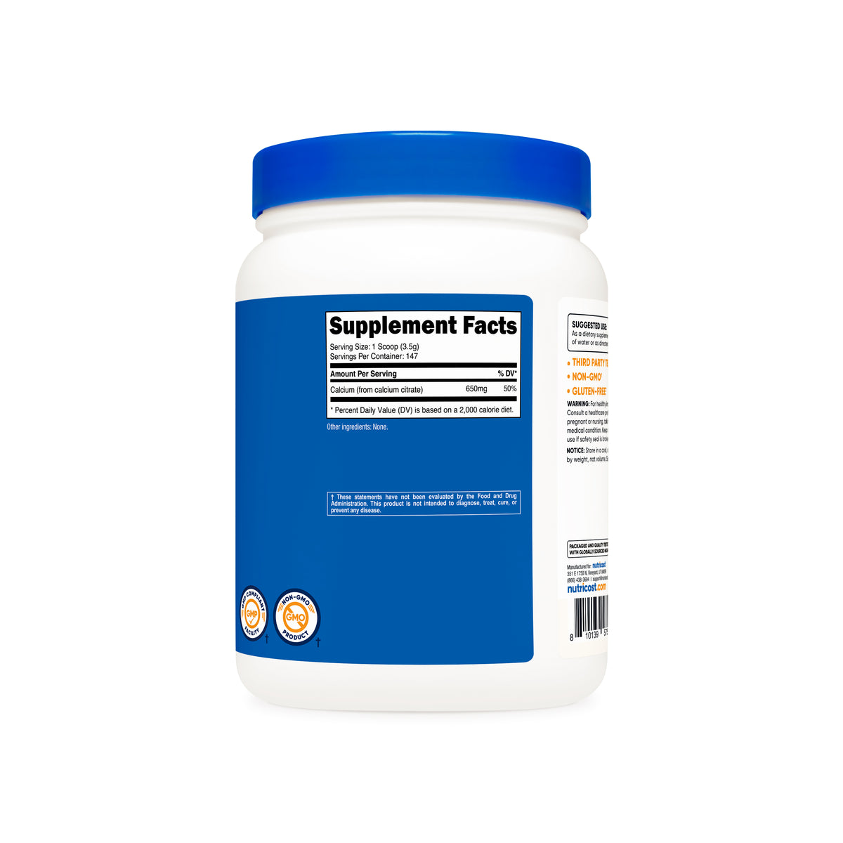 Nutricost Calcium Citrate Powder - Image 3