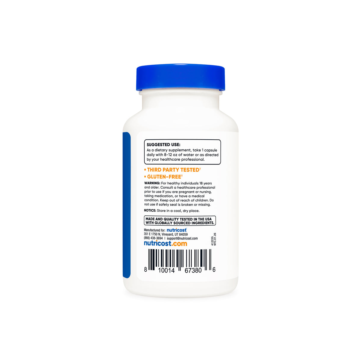 Nutricost Calcium D-Glucarate Capsules - Image 4