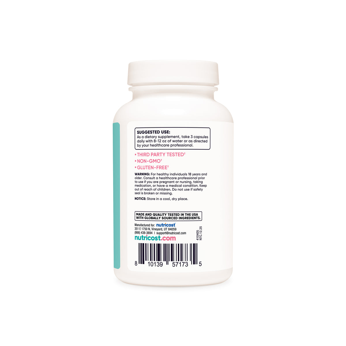 Nutricost Women Calcium + Vitamin D3 - Image 4