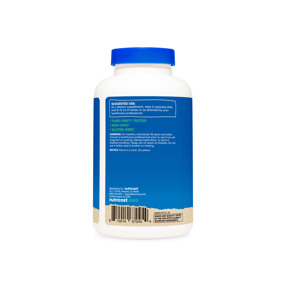 Nutricost Cinnamon Made with Organic Ceylon Capsules - Image 4