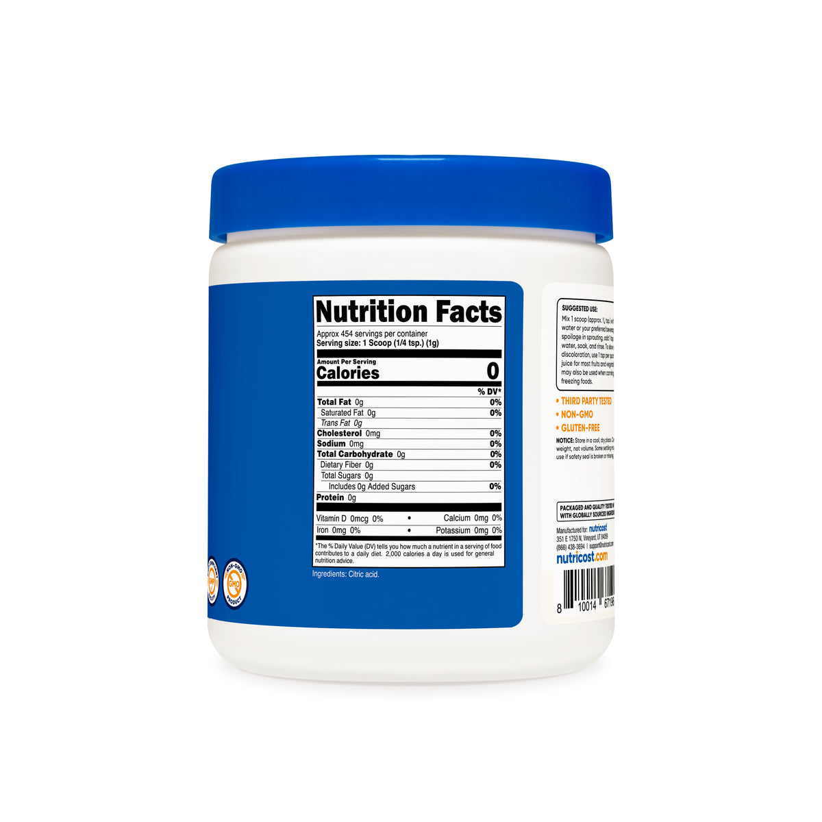 Nutricost Citric Acid Powder - Image 3