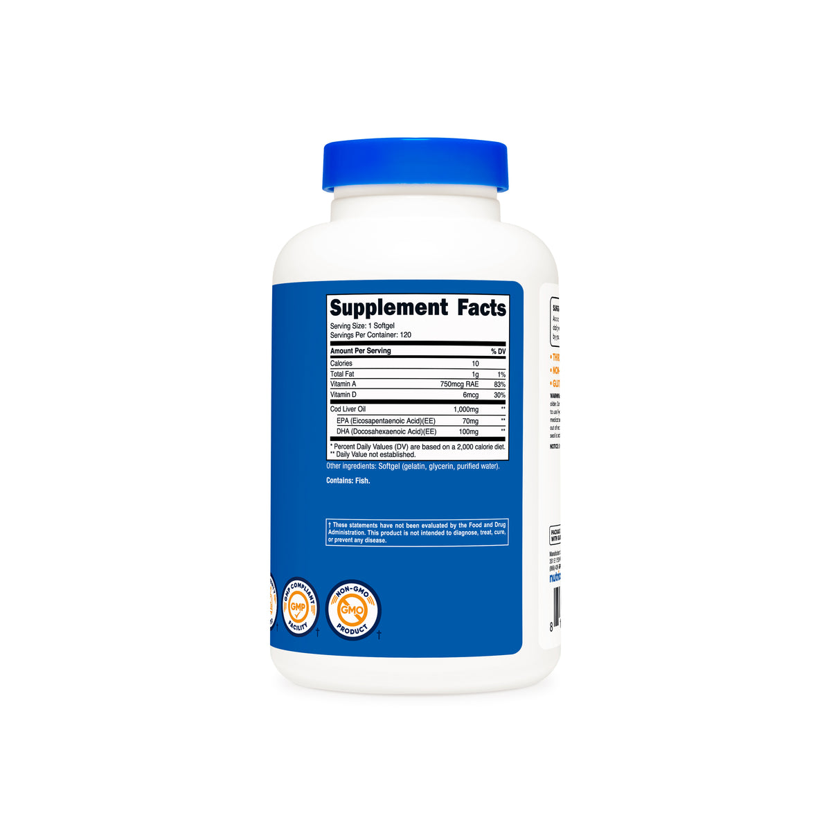 Nutricost Cod Liver Oil - Image 3