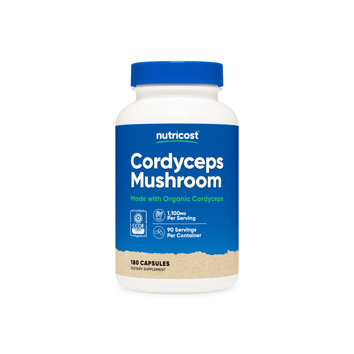 Nutricost Made With Organic Cordyceps Capsules - Image 2