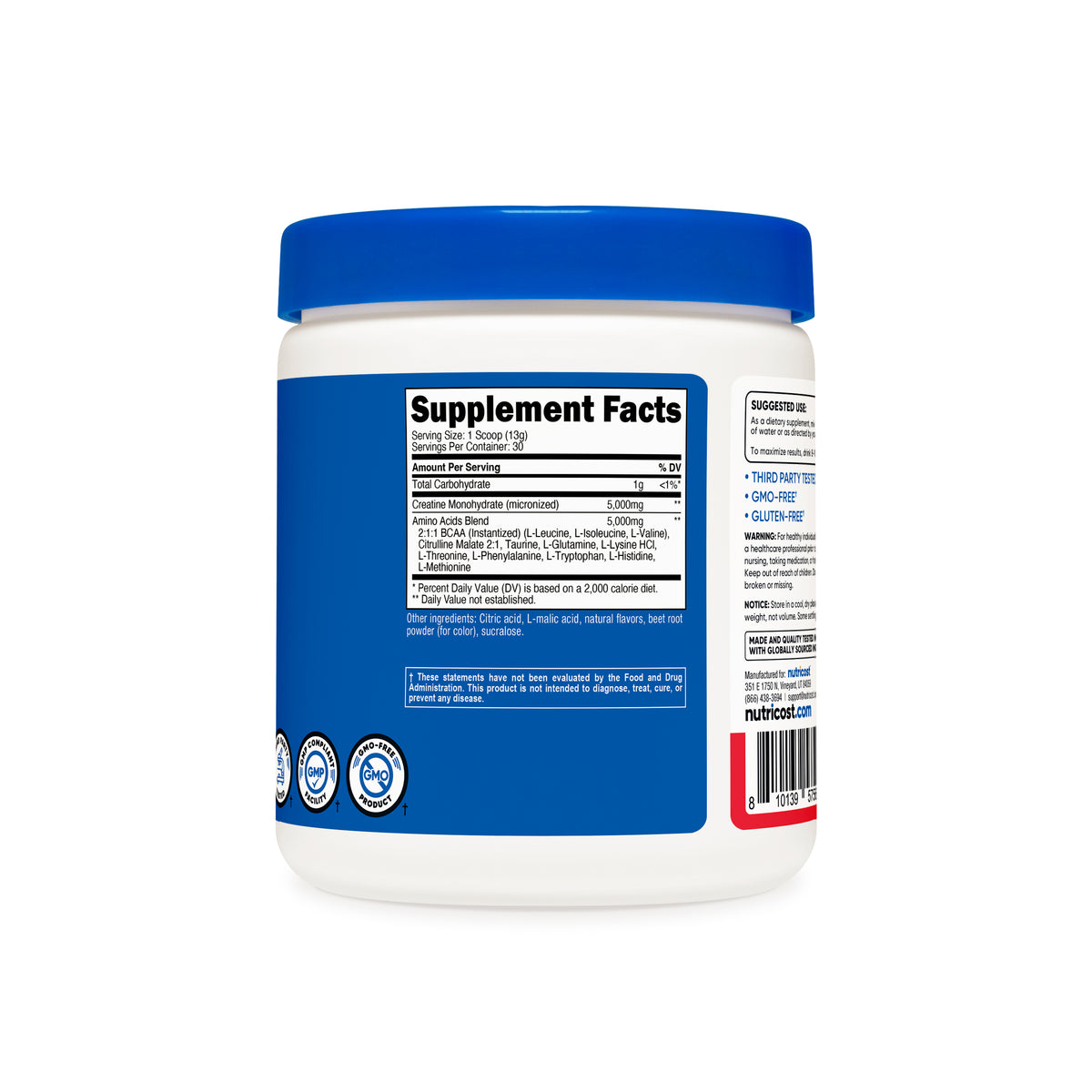 Nutricost Creatine + Aminos Powder - Image 3