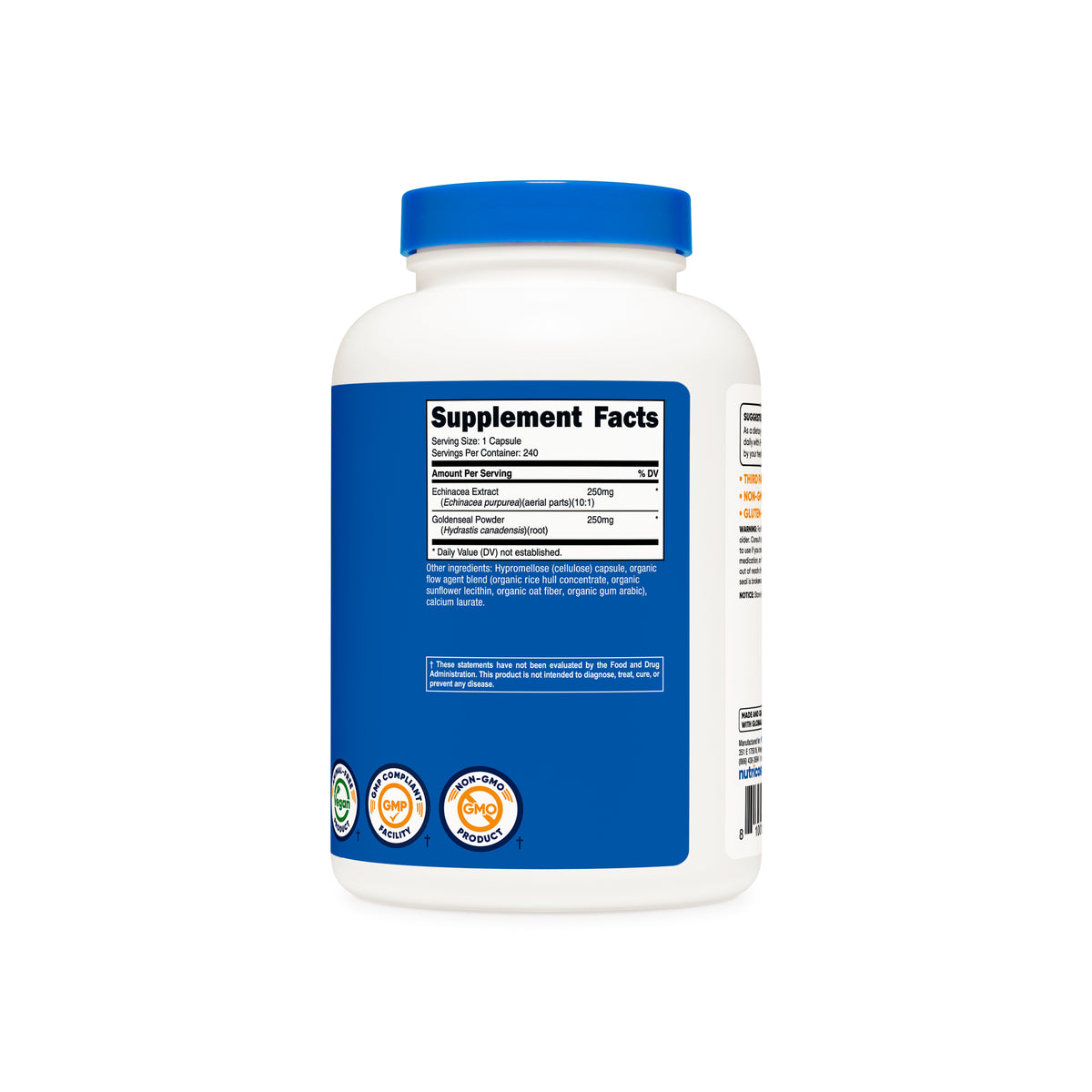 Nutricost Echinacea & Goldenseal Root Capsules - Image 3