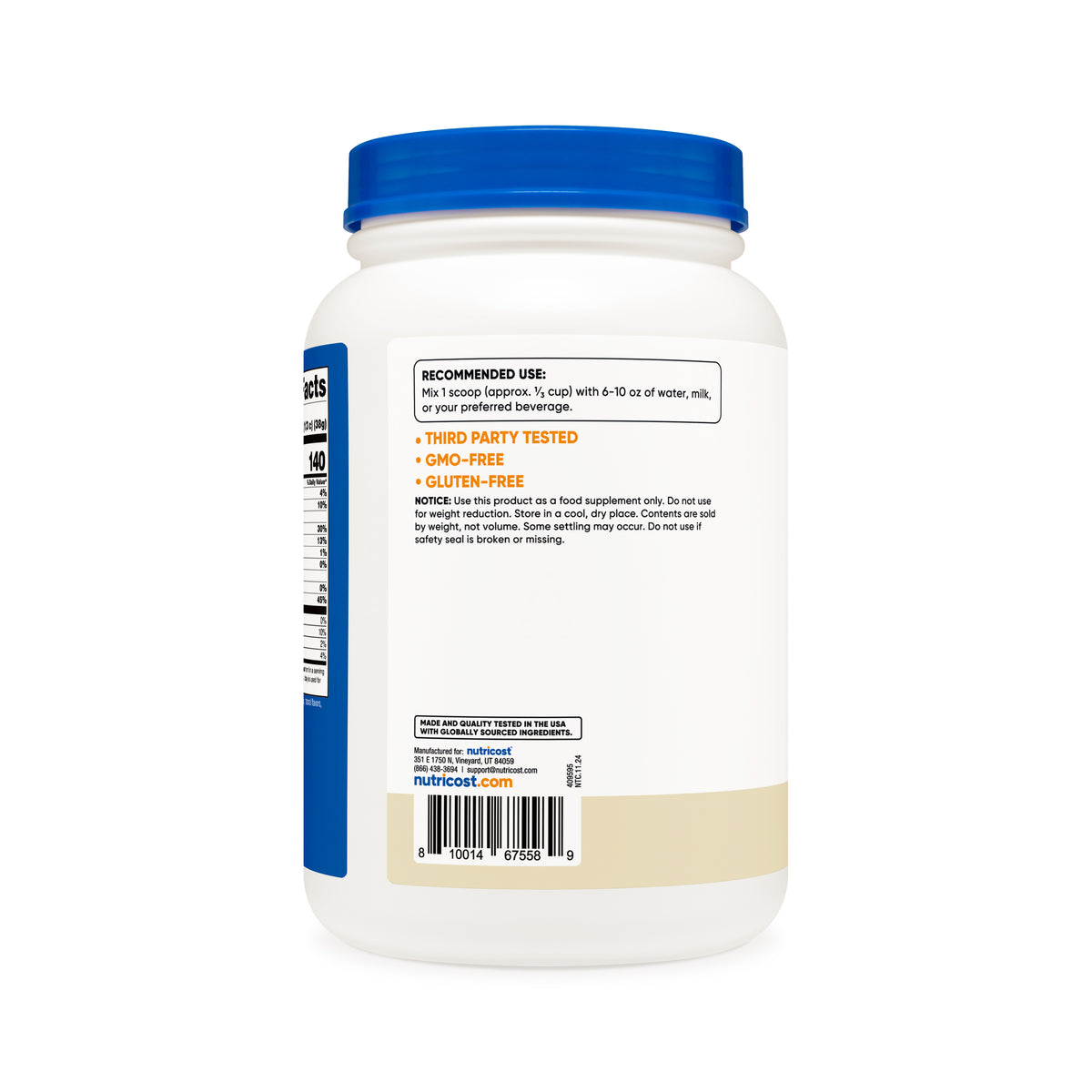 Nutricost Grass-Fed Whey Protein Concentrate Powder - Image 3