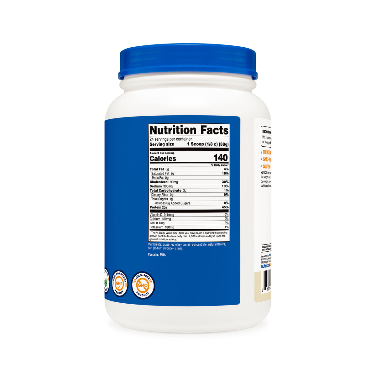 Nutricost Grass-Fed Whey Protein Concentrate Powder - Image 4