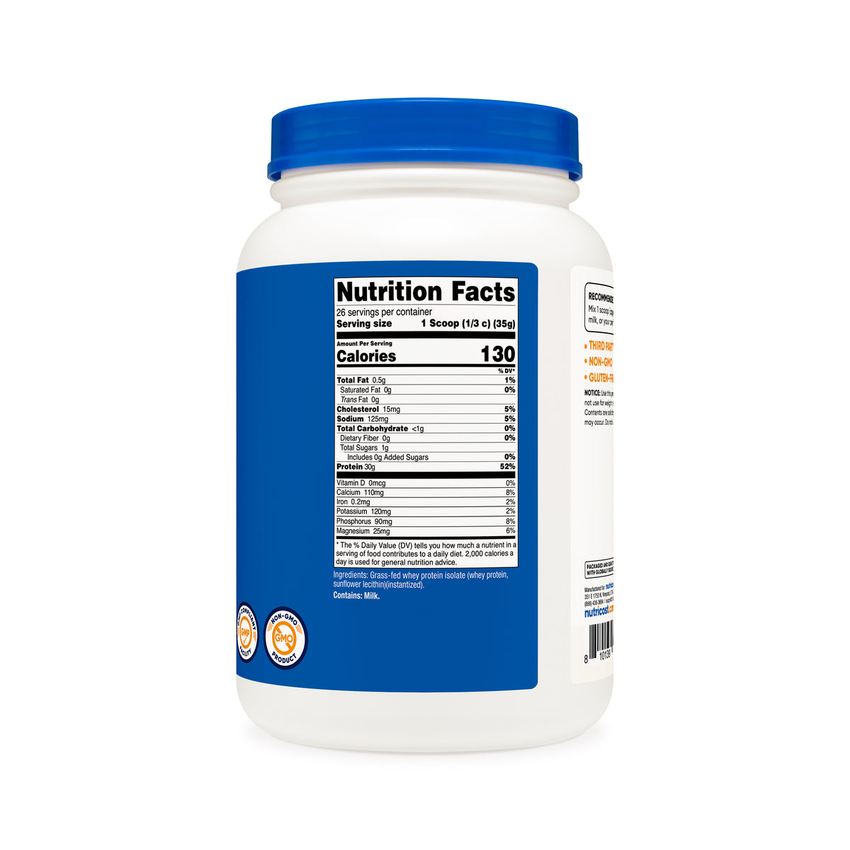 Nutricost Grass-Fed Whey Protein Isolate - Image 3