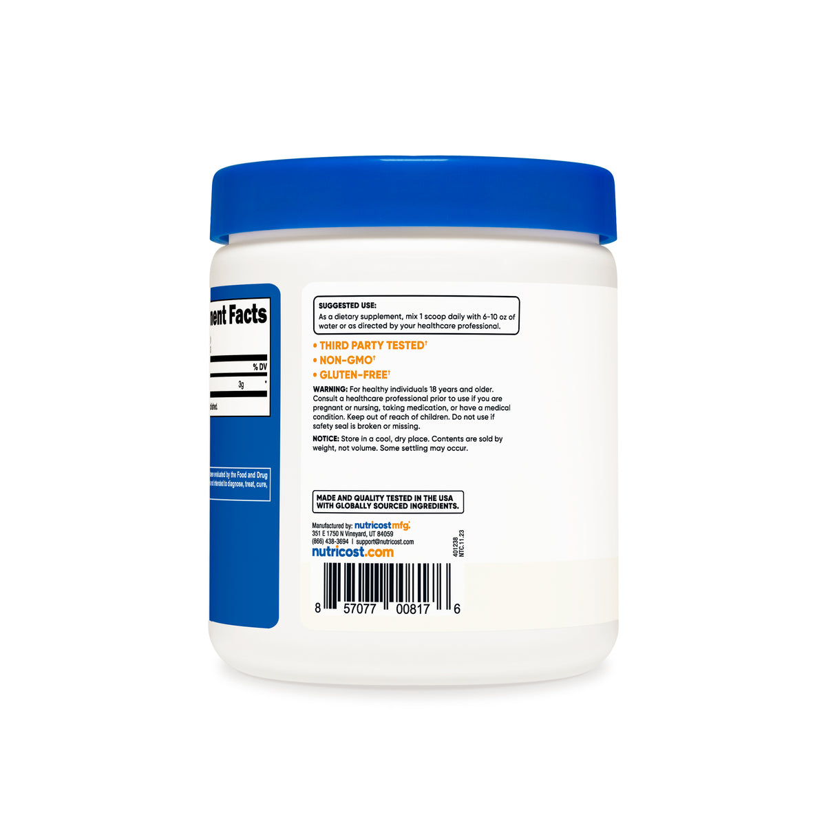 Nutricost L-Citrulline (Base) Powder - Image 4