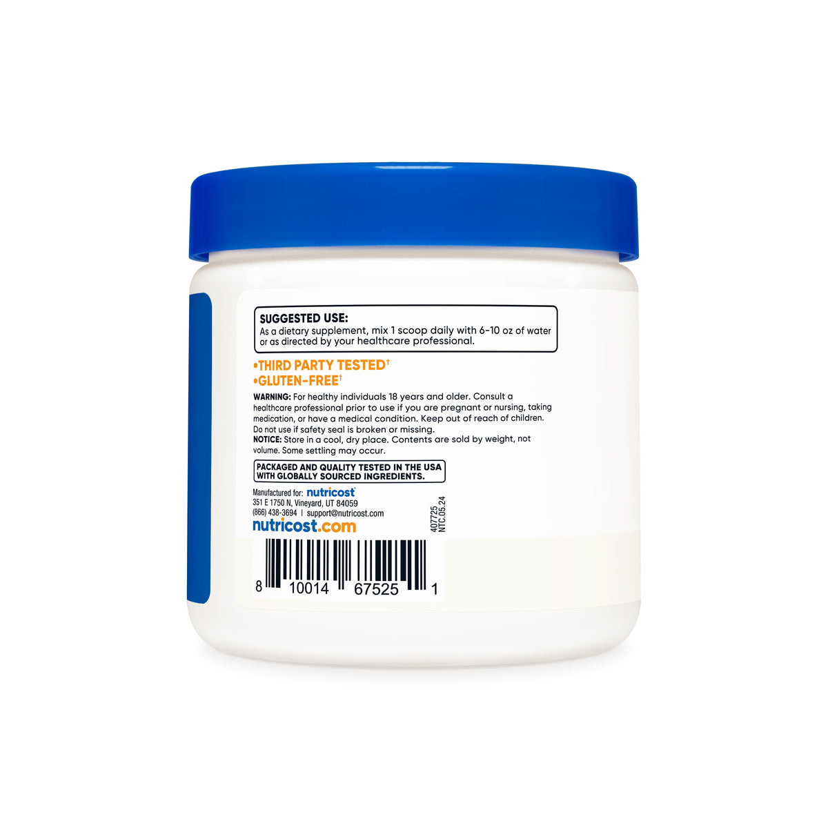 Nutricost L-Glutamine Powder - Image 4
