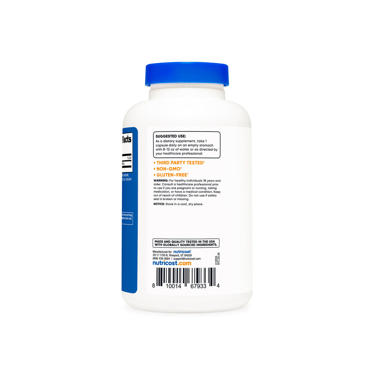 Nutricost L-Glutamine Capsules - Image 4