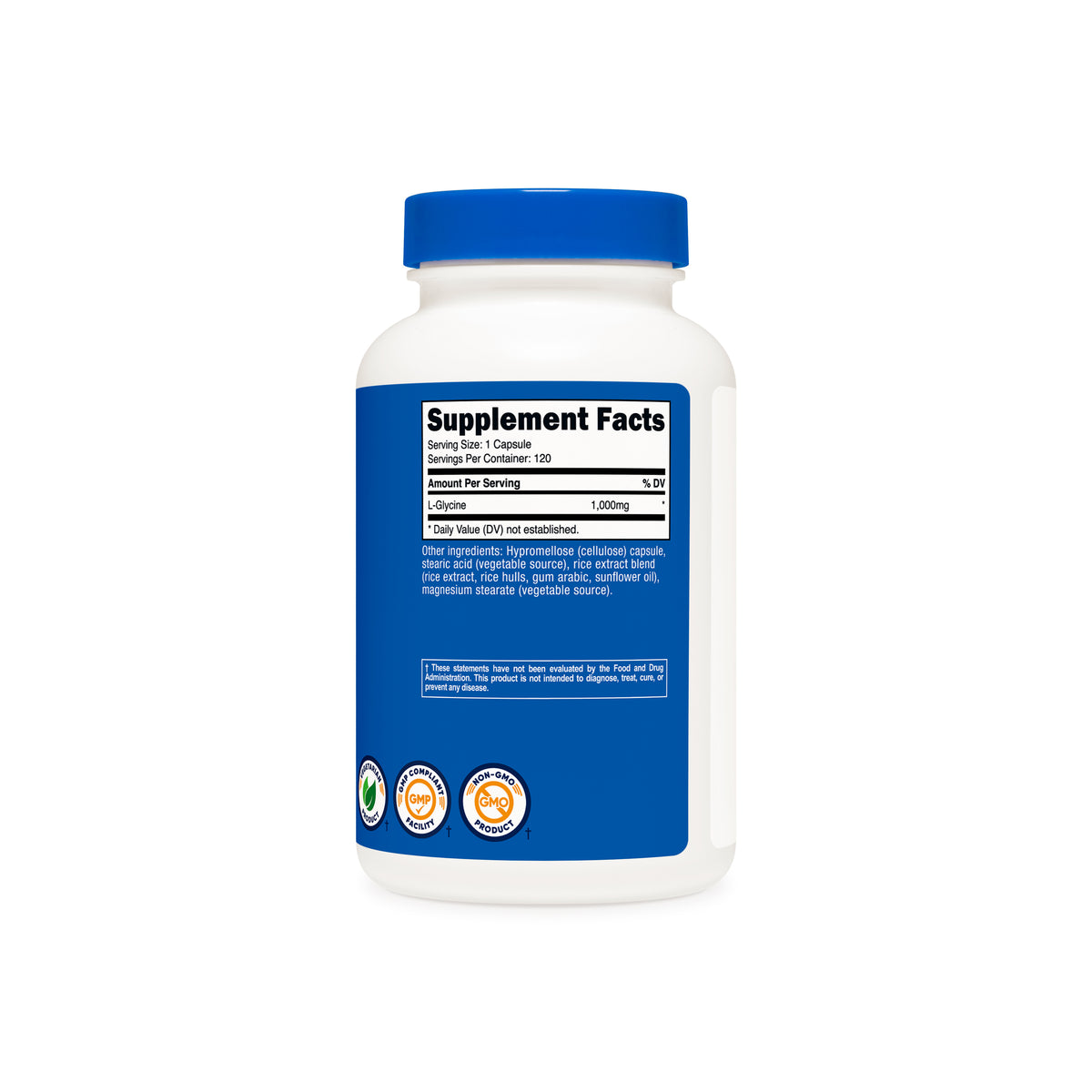 Nutricost L-Glycine Capsules - Image 3