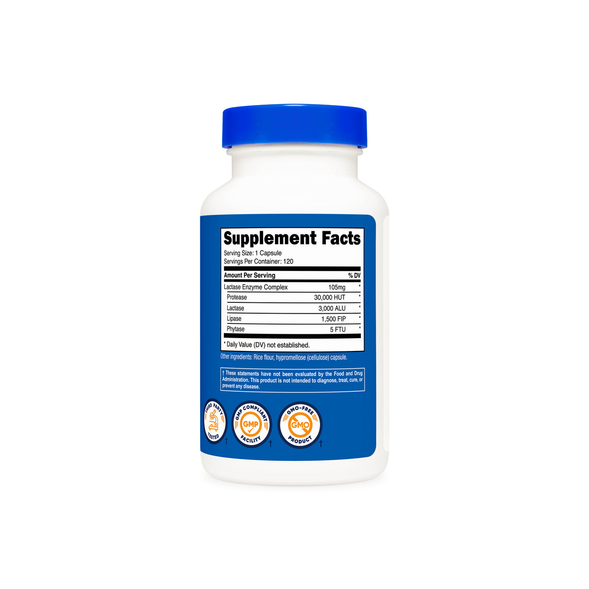 Nutricost Lactase Enzyme Complex Capsules - Image 3