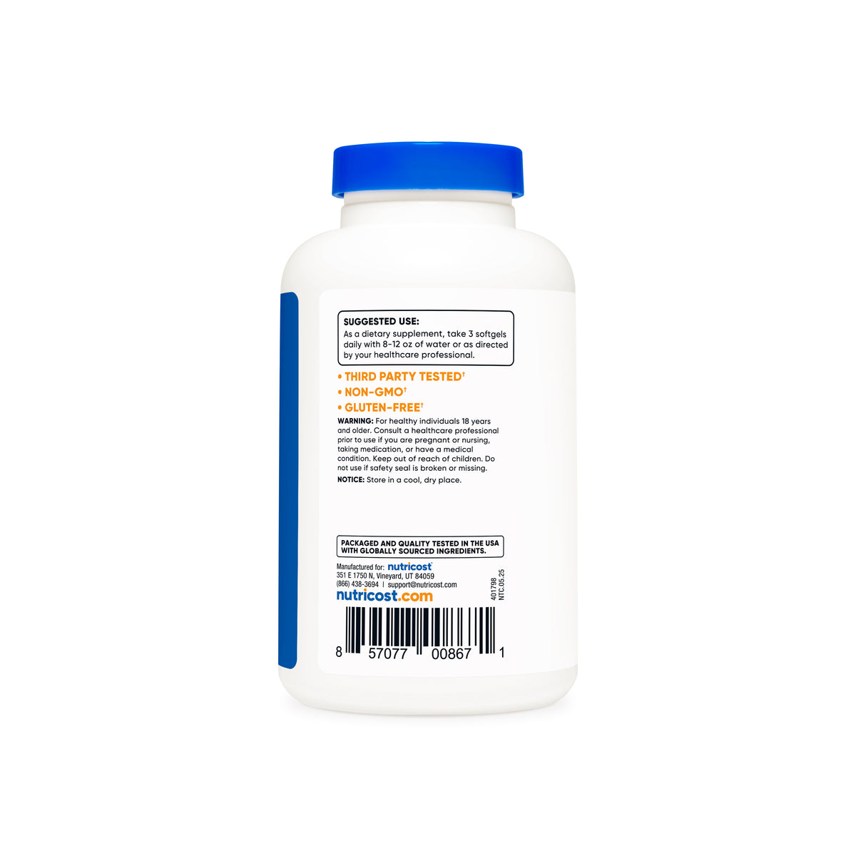 Nutricost MCT Oil Softgels - Image 4