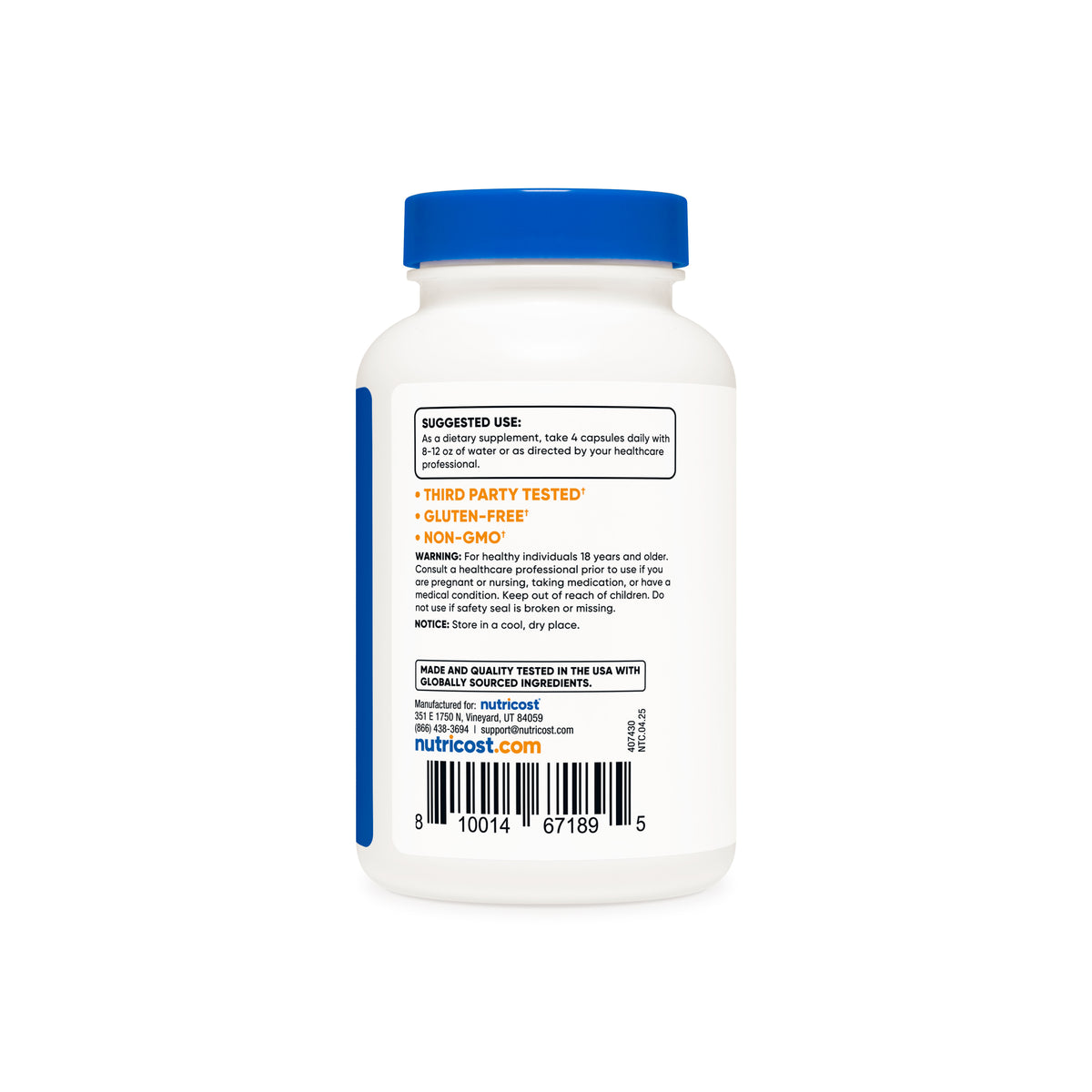 Nutricost Magnesium Citrate Capsules - Image 4