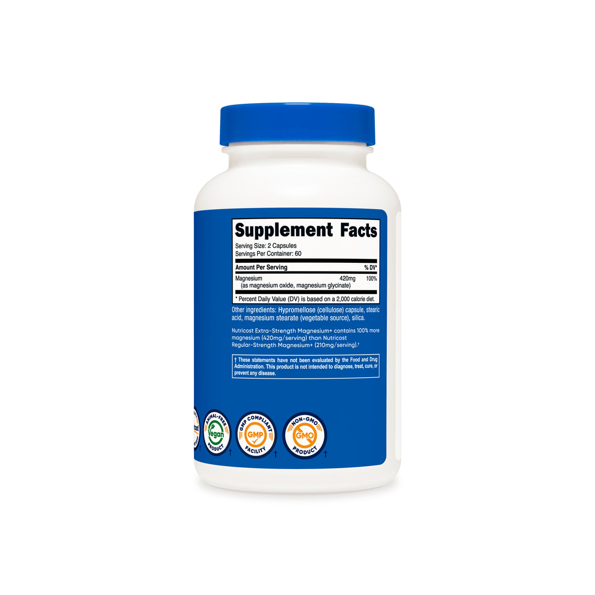 Nutricost Magnesium+ (Extra Strength) Capsules - Image 3