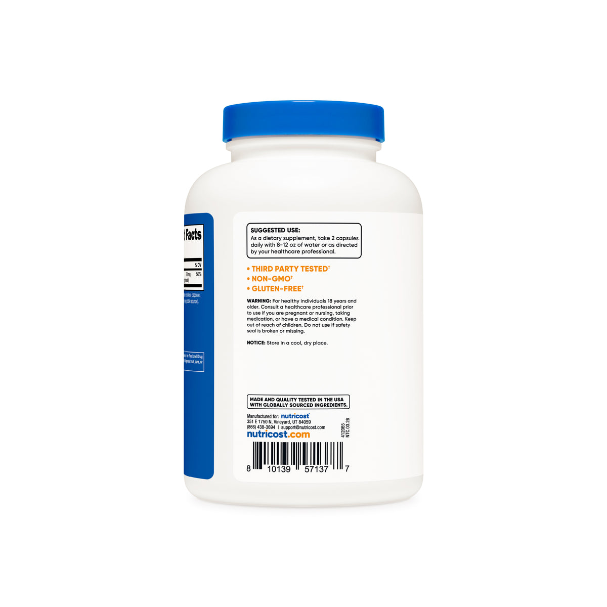 Nutricost Magnesium+ (Regular Strength) - Image 4