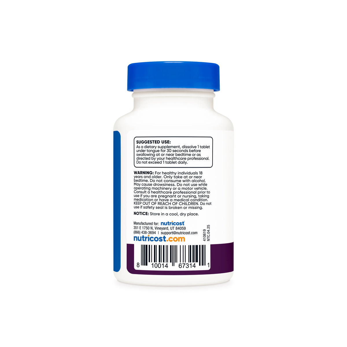 Nutricost Melatonin Tablets (Fast Dissolve) - Image 4