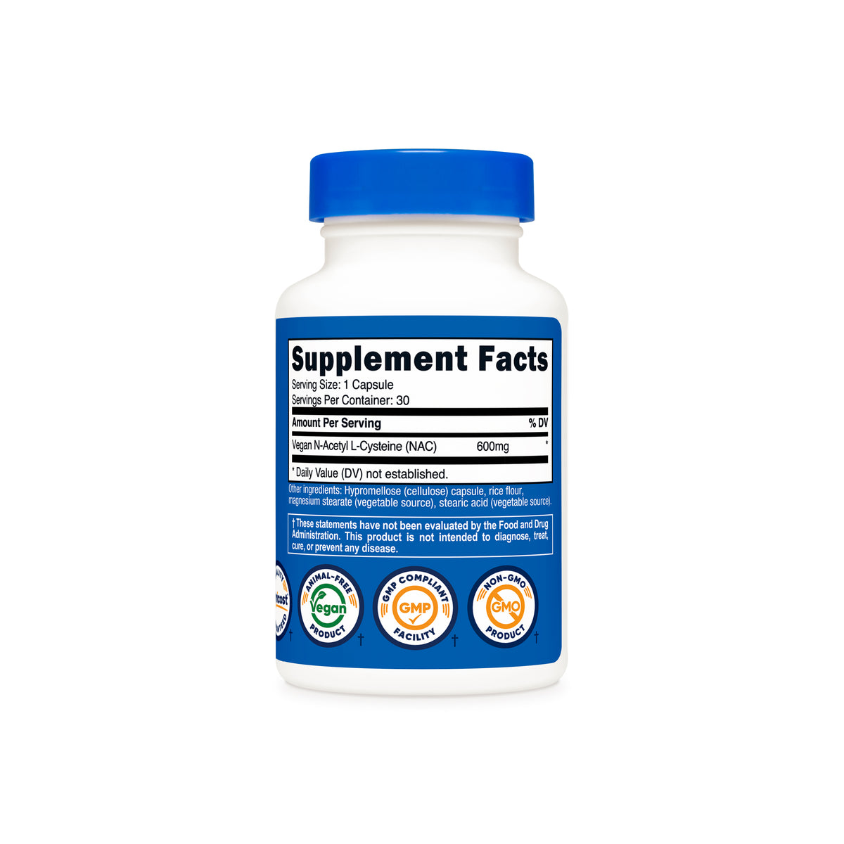 Nutricost N-Acetyl L-Cysteine (NAC) Capsules - Image 3