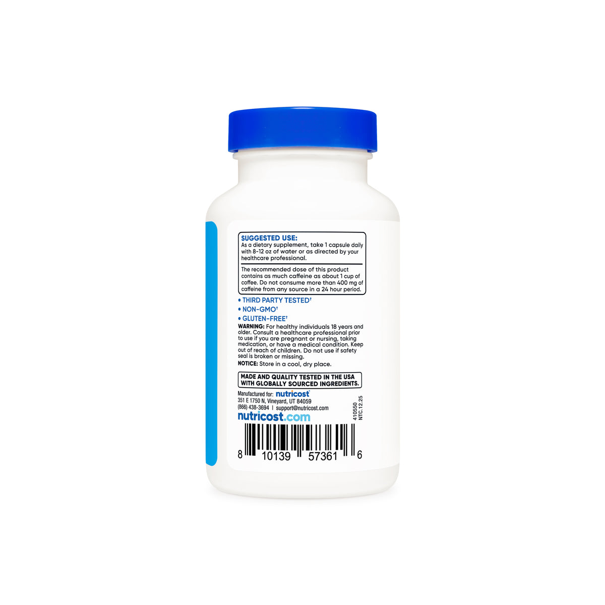 Nutricost Natural Energy Complex Capsules - Image 4