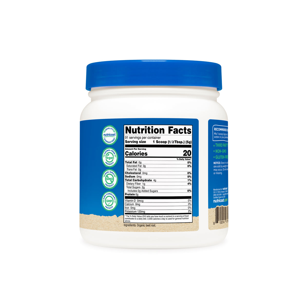 Nutricost Organic Beet Root Powder - Image 3