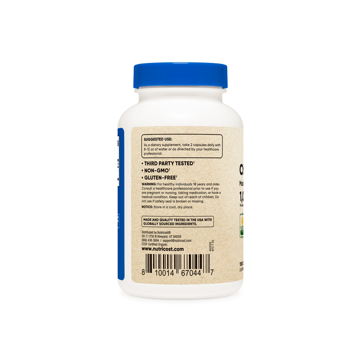 Nutricost Made With Organic Chaga Mushroom Capsules - Image 4