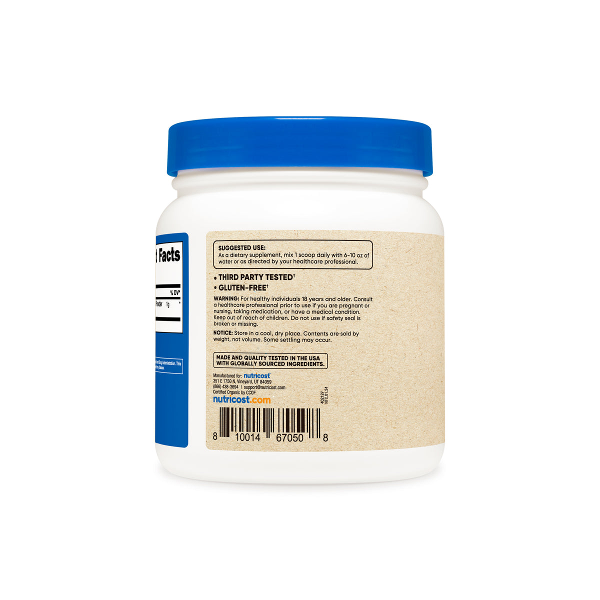 Nutricost Organic Lion's Mane Mushroom Powder - Image 4
