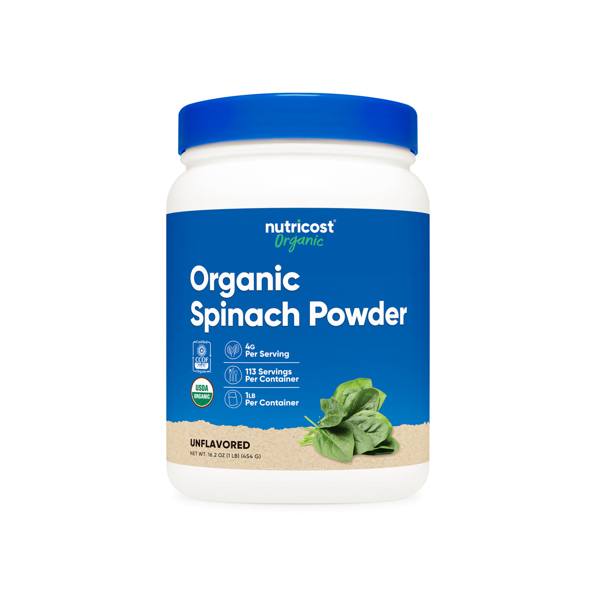 Nutricost Organic Spinach Powder - Image 2