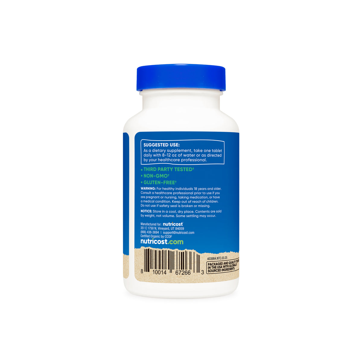 Nutricost Organic Spirulina Tablets - Image 3