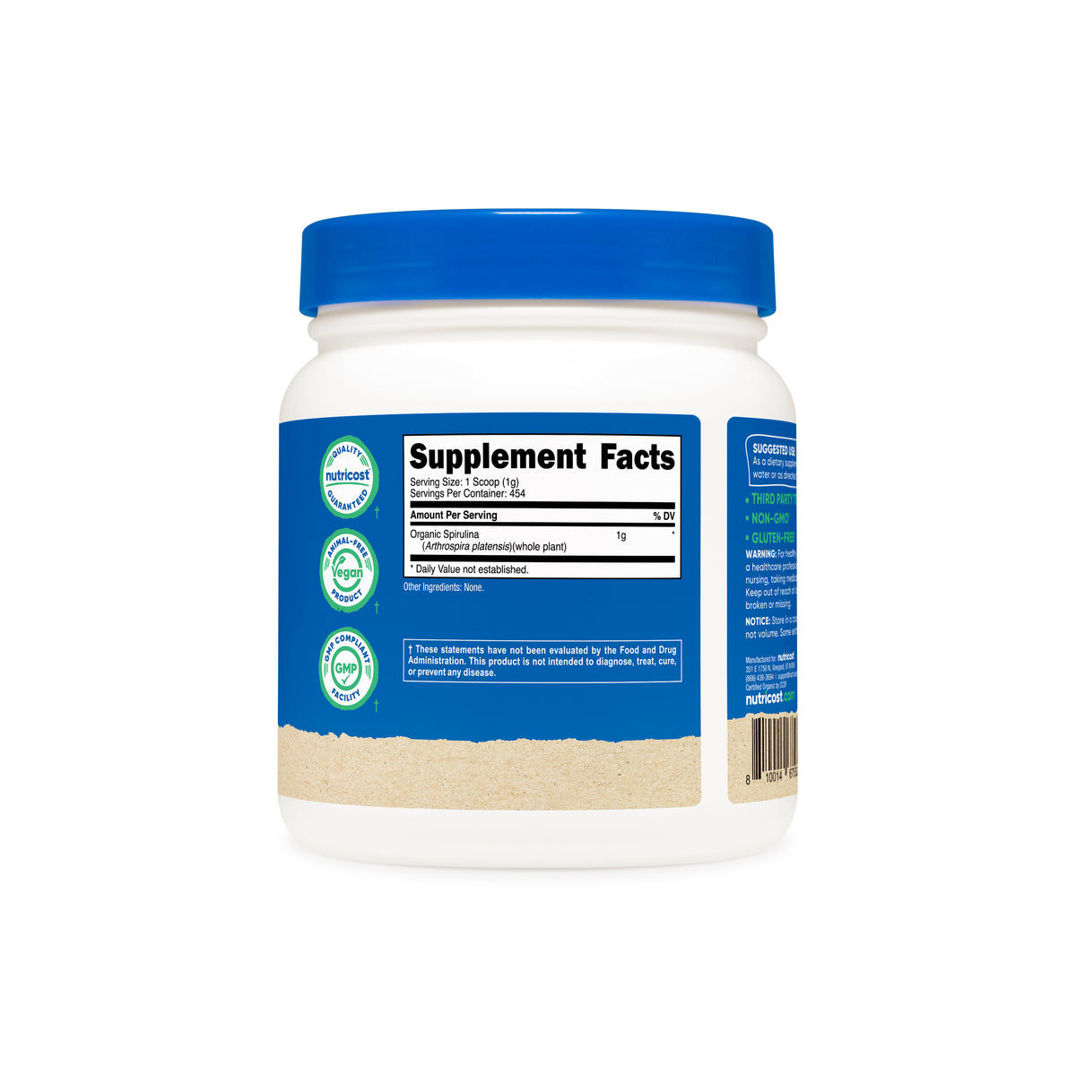 Nutricost Organic Spirulina Powder - Image 3