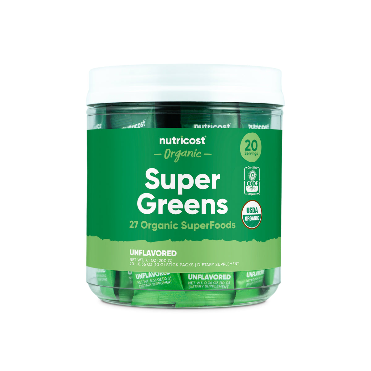 Nutricost Organic Super Greens Stickpacks - Image 4