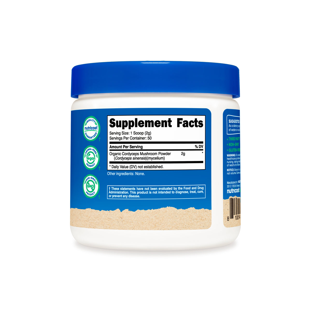 Nutricost Organic Cordyceps Powder - Image 3