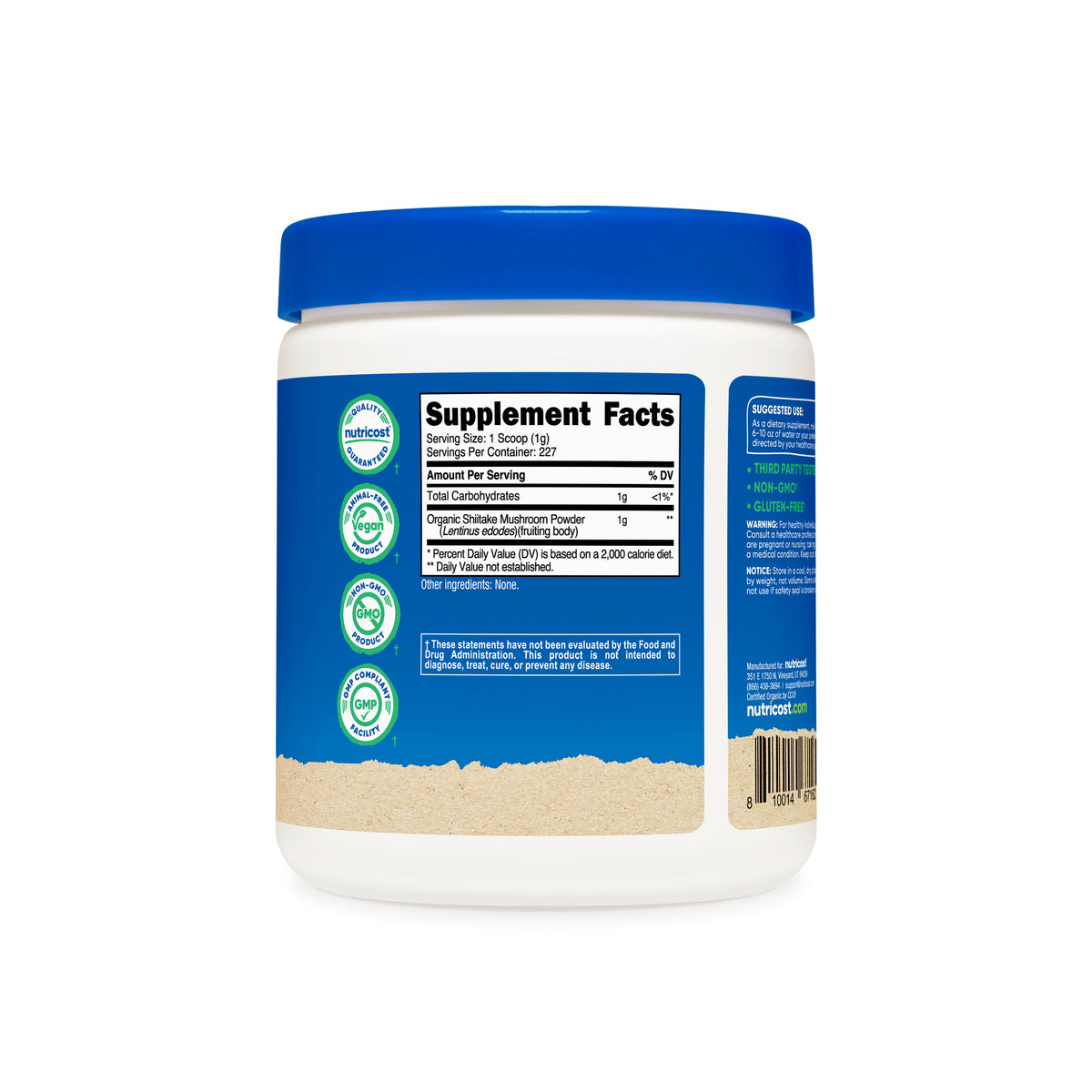 Nutricost Organic Shiitake Mushroom Powder - Image 3