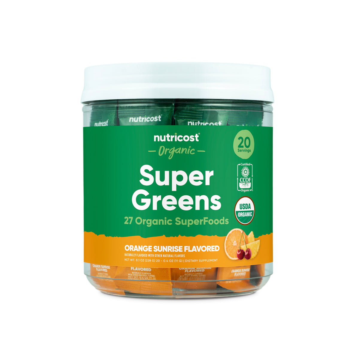 Nutricost Organic Super Greens Stickpacks - Image 2