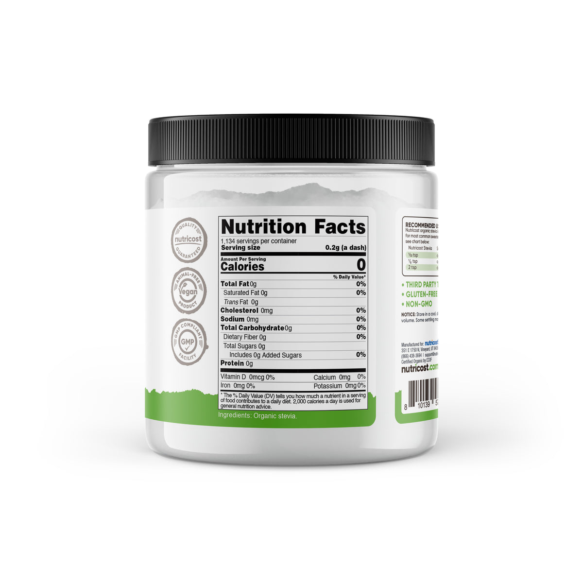 Nutricost Pantry Organic Stevia Powder - Image 3