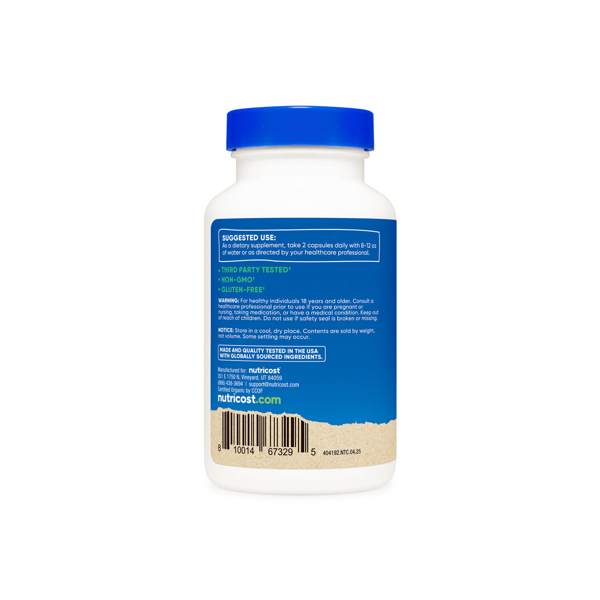 Nutricost Made With Organic Saw Palmetto Capsules - Image 4