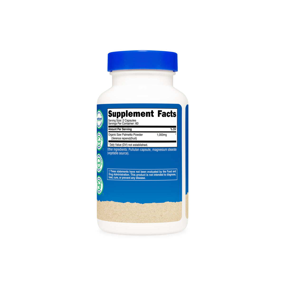 Nutricost Made With Organic Saw Palmetto Capsules - Image 3