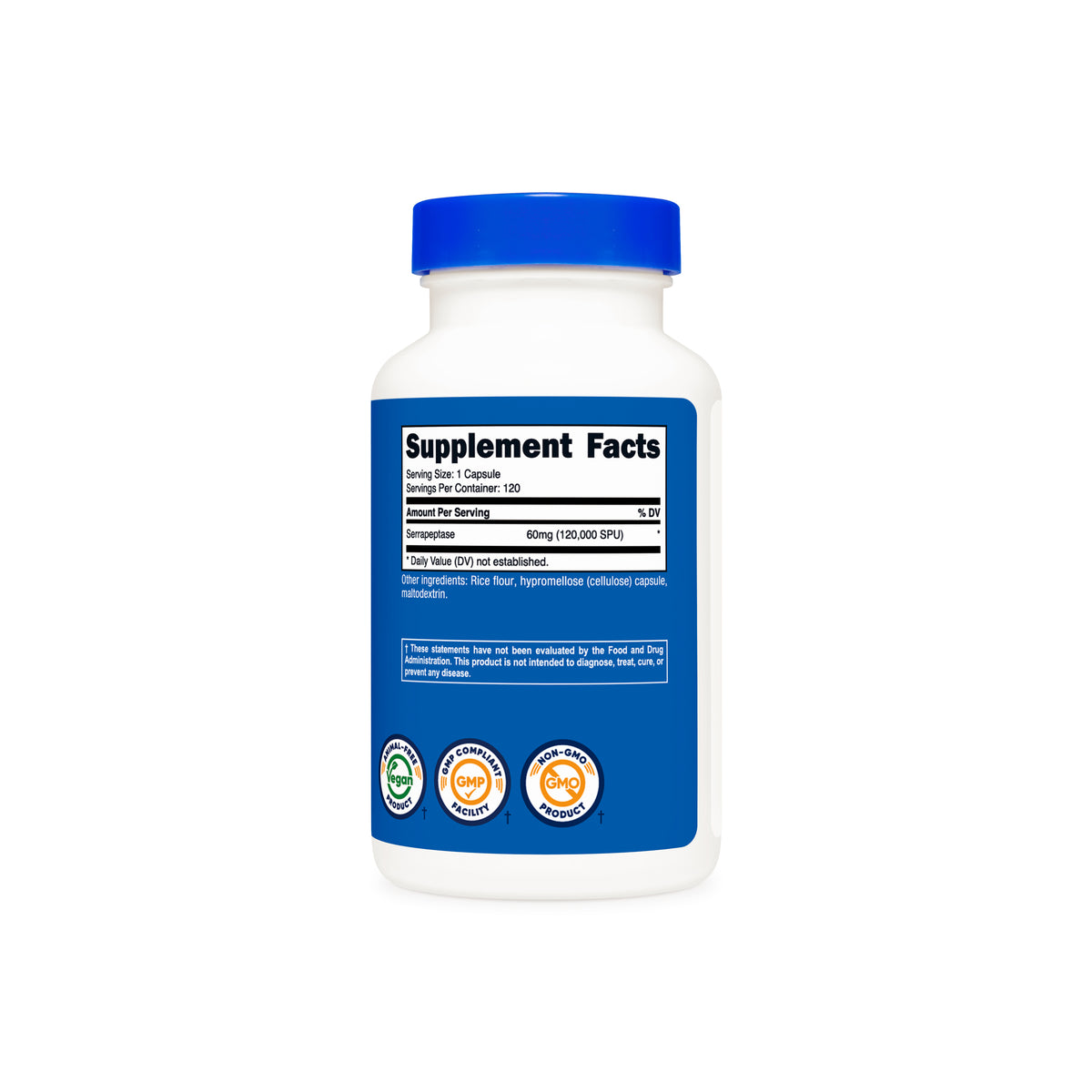 Nutricost Serrapeptase 120,000 SPU (20 MG) (120 CAP) - Image 4