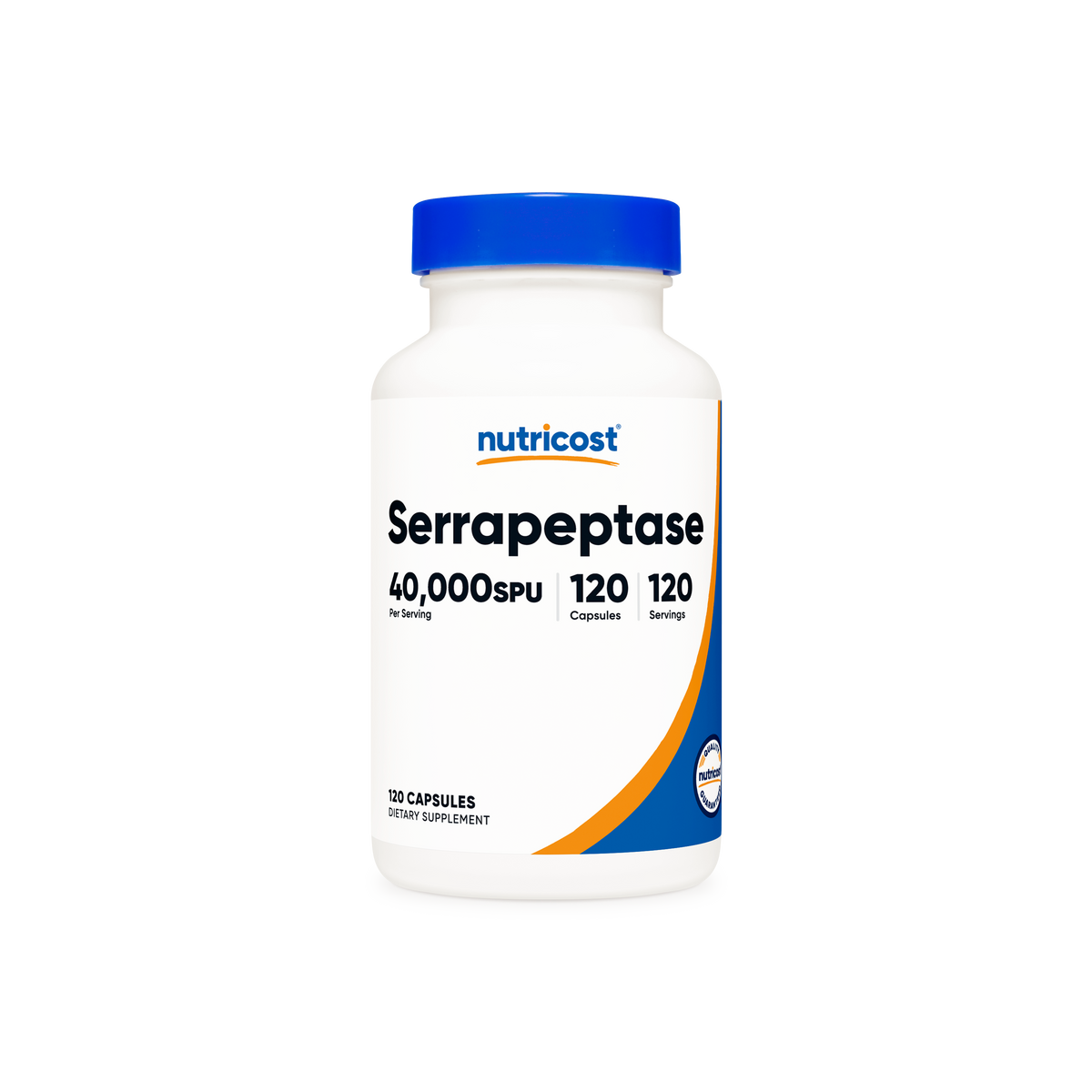 Nutricost, Serrapeptasa, 60 Mg (120.000 SPU), 120 Cápsulas