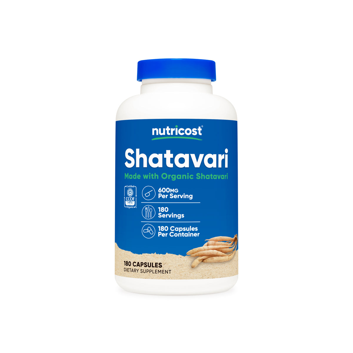 Nutricost Made With Organic Shatavari Capsules - Image 2
