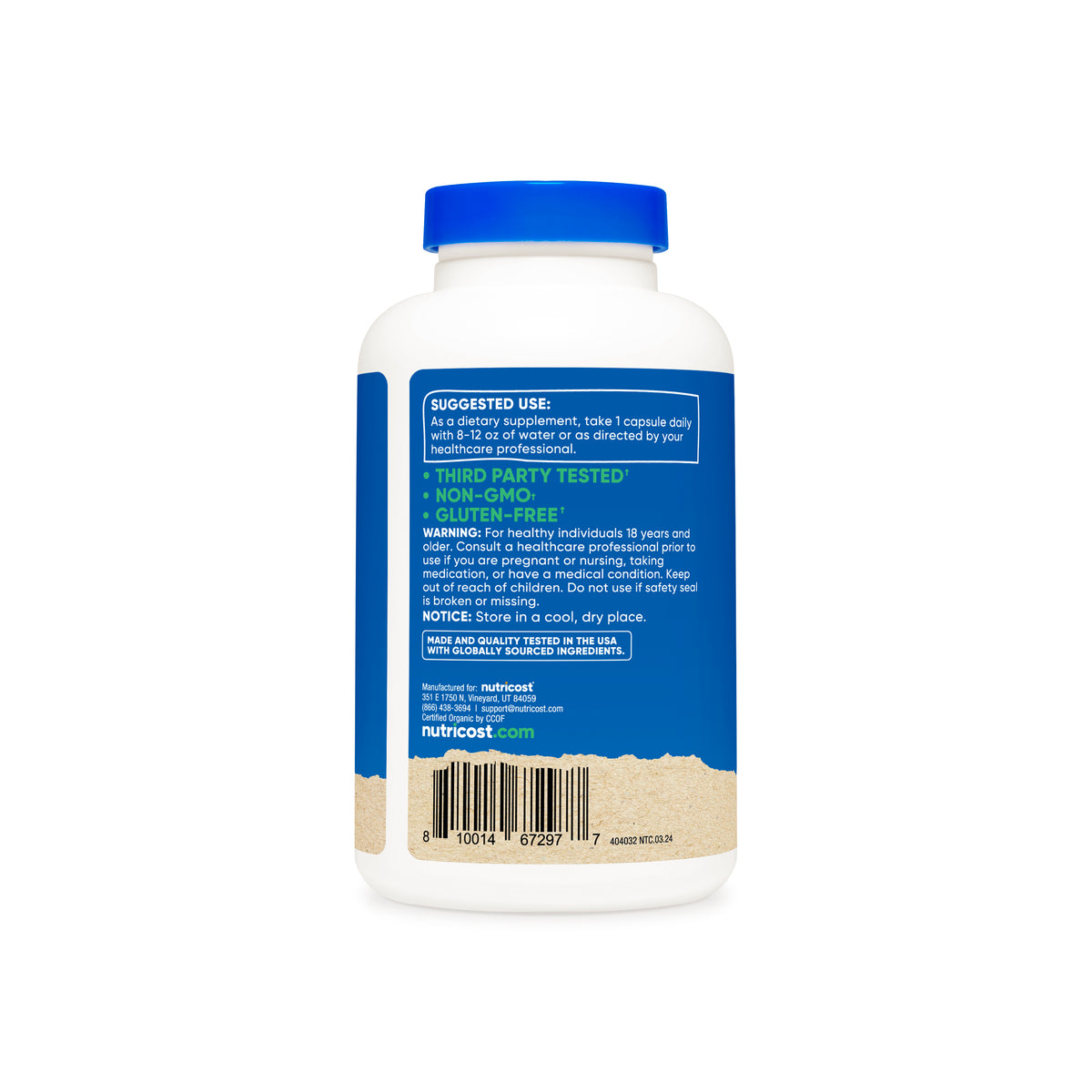 Nutricost Made With Organic Shatavari Capsules - Image 3