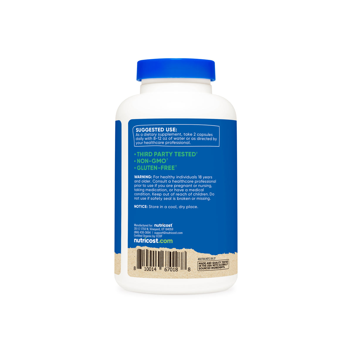 Nutricost Made With Organic Shiitake Mushroom Capsules - Image 3